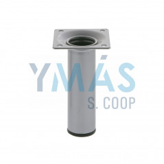 PATA MESA REDONDA 30X100MM ACERO PLATA