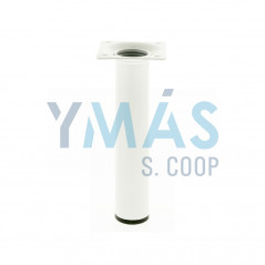 PATA MESA REDONDA 30X200MM ACERO BLANCO