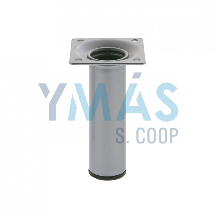 PATA MESA REDONDA 30X700MM ACERO PLATA