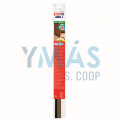 BURLETE ADHES PVC B/PUERTA MOQUETA MARRON 1M X43MM