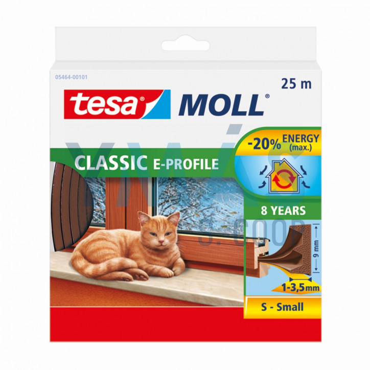 BURLETE CAUCHO PERFIL E MARRON 25M X 9MM