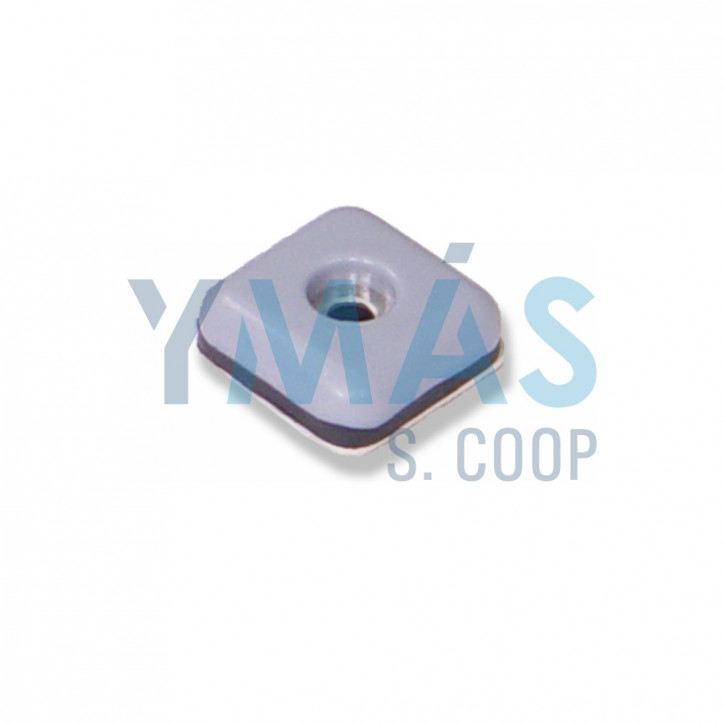 TACO DESLIZADOR ADHESIVO Y TORNILLO 24X24MM 8 UNI