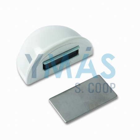 TOPE PUERTA ADHESIVO CON RETENEDOR BLANCO