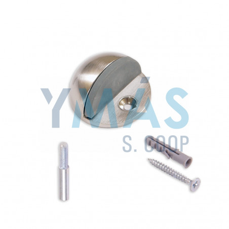 TOPE PUERTA CON PIVOTE Y TORNILLO INOX SATINADO