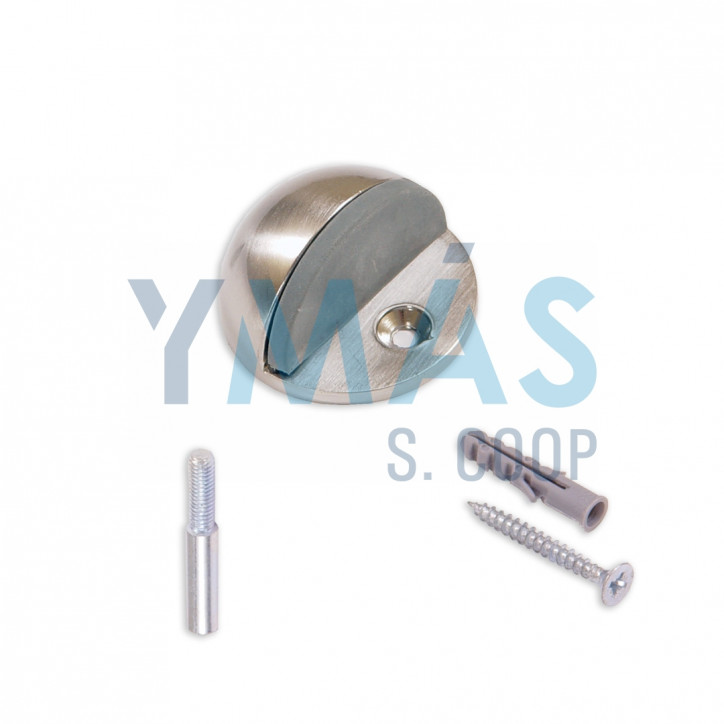 TOPE PUERTA CON PIVOTE Y TORNILLO INOX SATINADO