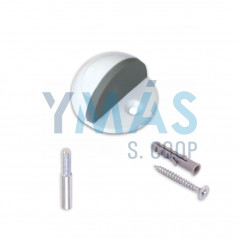 TOPE PUERTA CON PIVOTE Y TORNILLO LACADO BLANCO