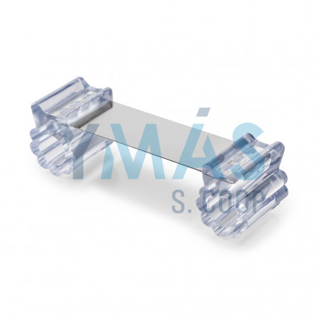 RETENEDOR DE PUERTAS FLEXIBLE TRANSPARENTE.