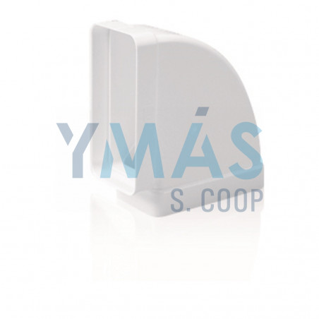 CODO HORIZONTAL TUBO EXTRACCION PVC 90¦ 150X75MM