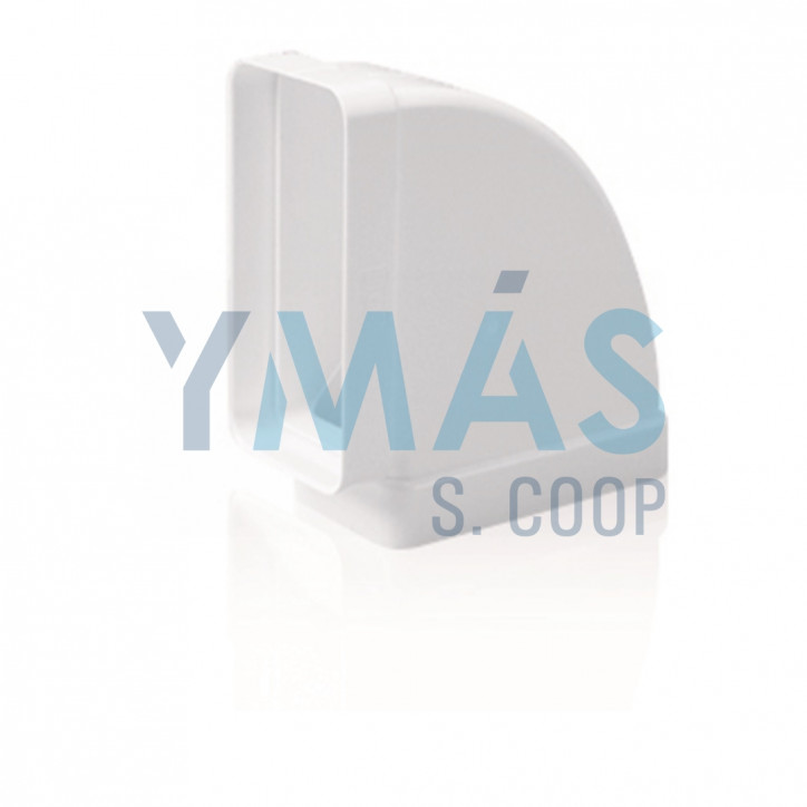 CODO HORIZONTAL TUBO EXTRACCION PVC 90¦ 150X75MM