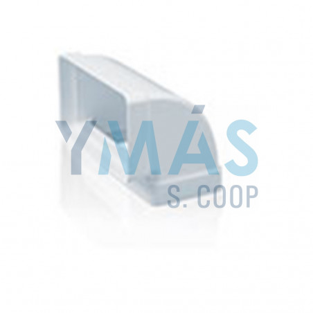 CODO RECTANGULAR VERTICAL TUBO EXTRACC.PVC 150X75