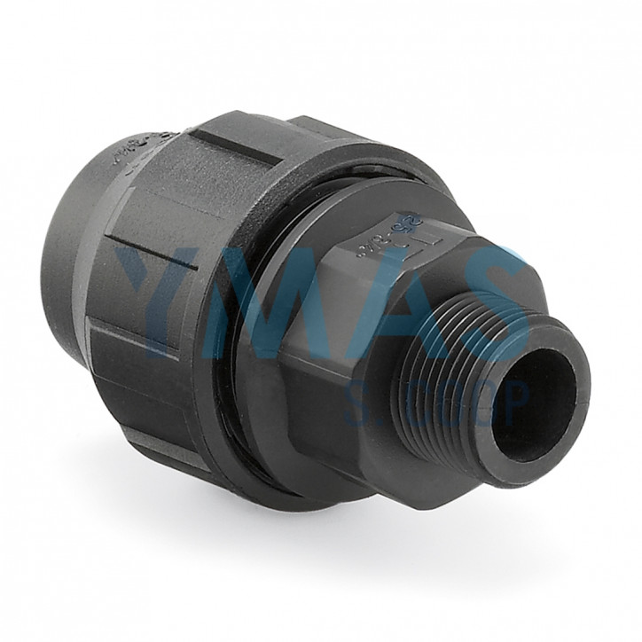 TERMINAL ROSCA MACHO PP PARA POLIETILENO 32MM X 1"