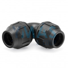 CODO BOCAS IGUALES PP PARA POLIETILENO 25MM