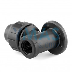 CODO GRIFO MIXTO PP PARA POLIETILENO 25MM X 3/4"