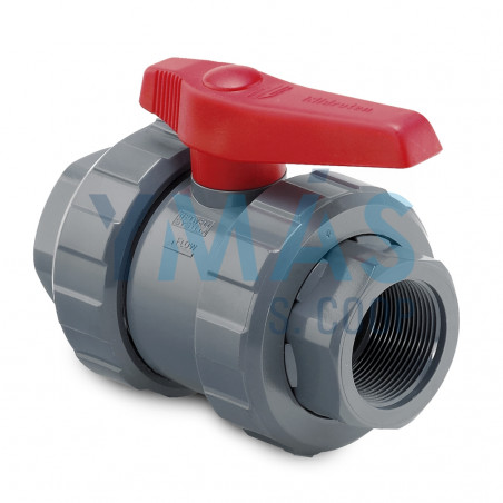 VALVULA DE BOLA ROSCA HEMBRA PVC 3/4"