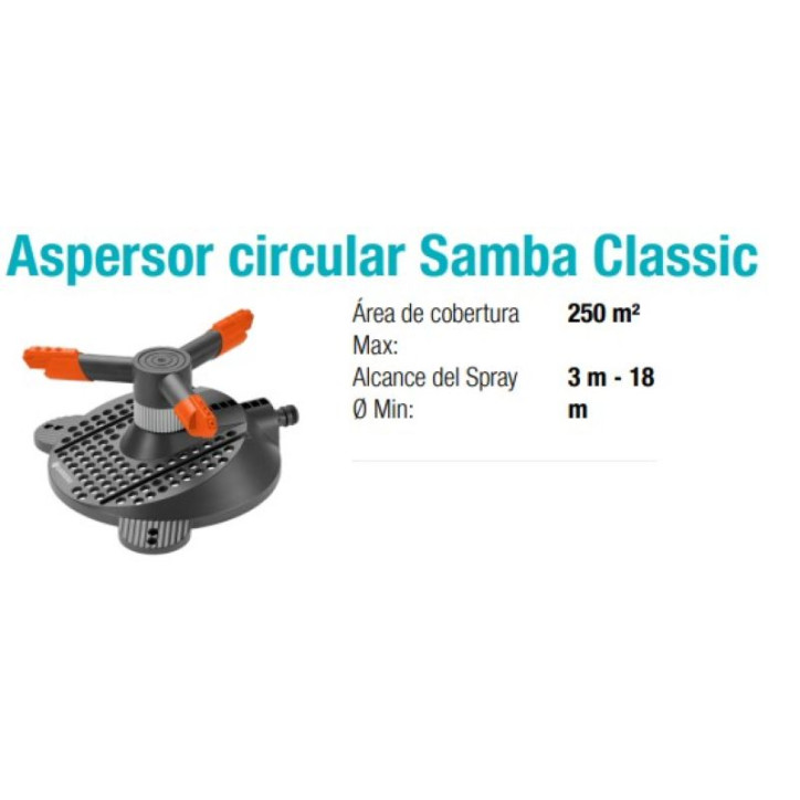 ASPERSOR CIRCULAR SAMBA GARDENA