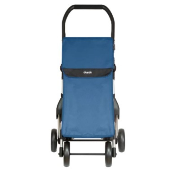CARRO COMPRA 4 RUEDAS MUUVI PLEGABLE AZUL ALUMINIO DUETT