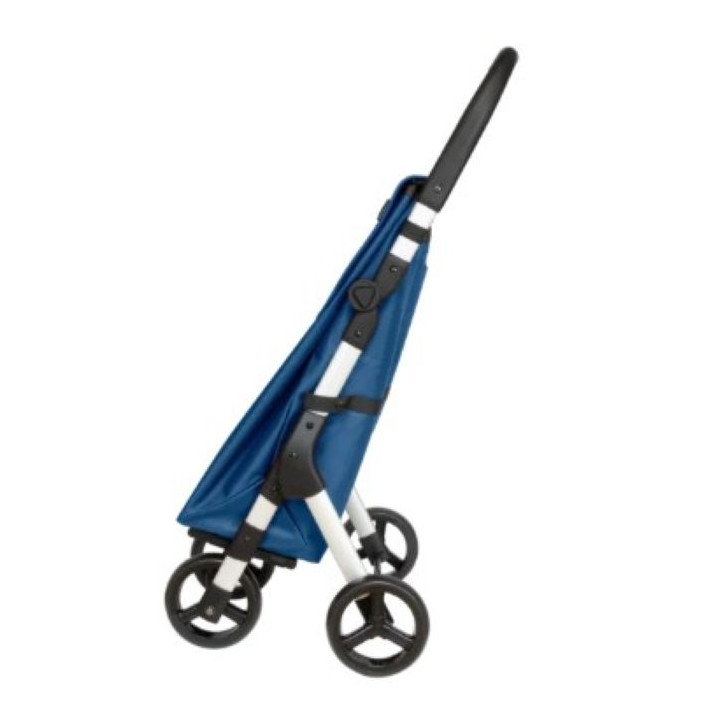 CARRO COMPRA 4 RUEDAS MUUVI PLEGABLE AZUL ALUMINIO DUETT