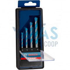 JUEGO 4 BROCAS MULTICONSTRUCCION EXPERT CYL-9