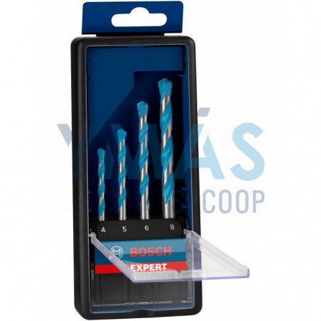 JUEGO 4 BROCAS MULTICONSTRUCCION EXPERT CYL-9