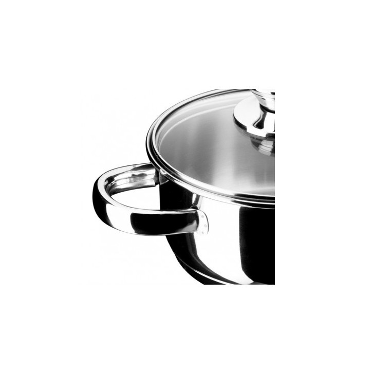 CACEROLA ECCO INOX TAPA CRISTAL 16CM INOXIBAR