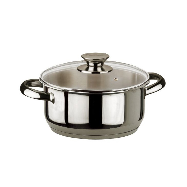 CACEROLA ECCO INOX TAPA CRISTAL 16CM INOXIBAR