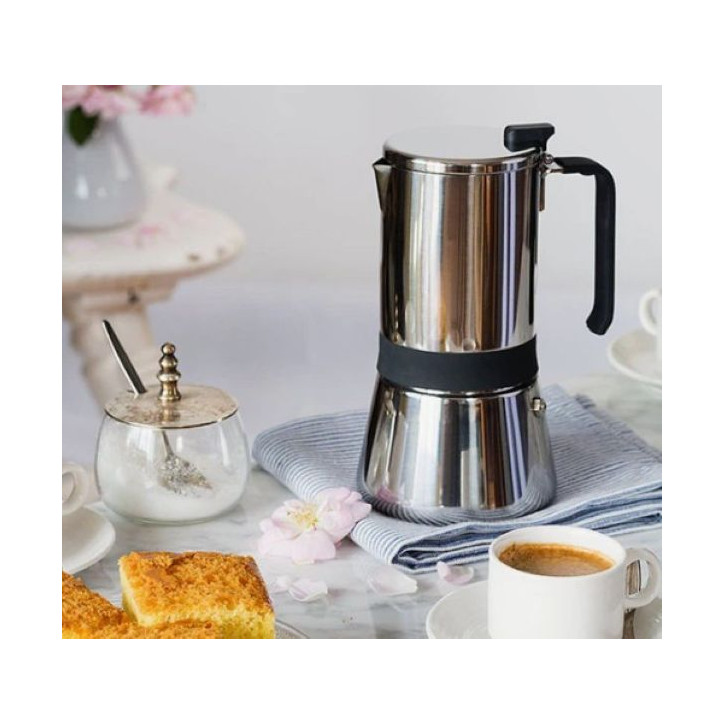 CAFETERA INOX. 6 TAZAS AROMA MONIX