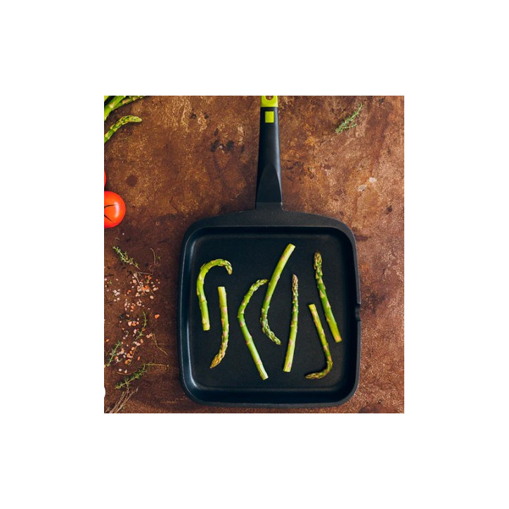 GRILL LISO ALUMINIO FOODIE 28 CM BRA