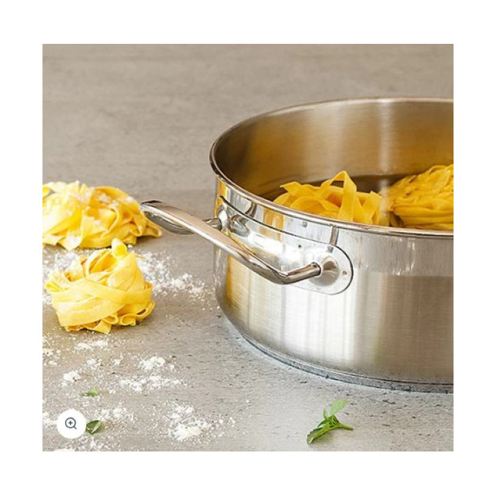 CACEROLA PROFESIONAL INOX CON TAPA 22 CM BRA