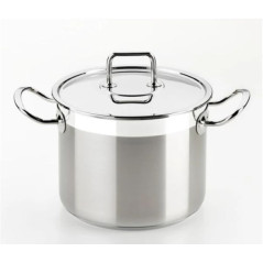 OLLA PROFESIONAL INOX CON TAPA 16CM BRA