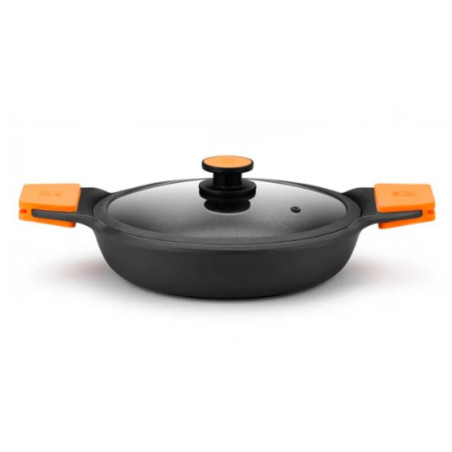 CACEROLA BAJA C/TAPA EFFICIENT PLUS 24 CM BRA