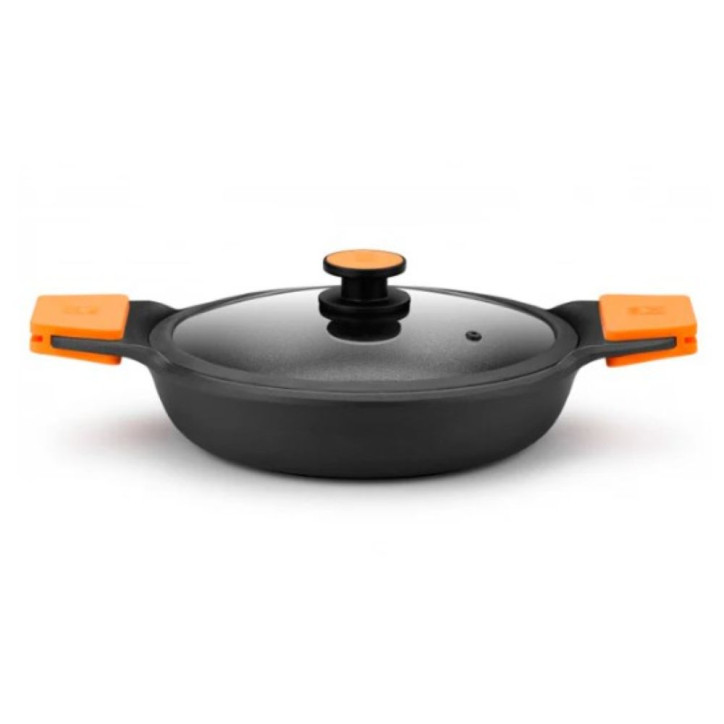 CACEROLA BAJA C/TAPA EFFICIENT PLUS 24 CM BRA