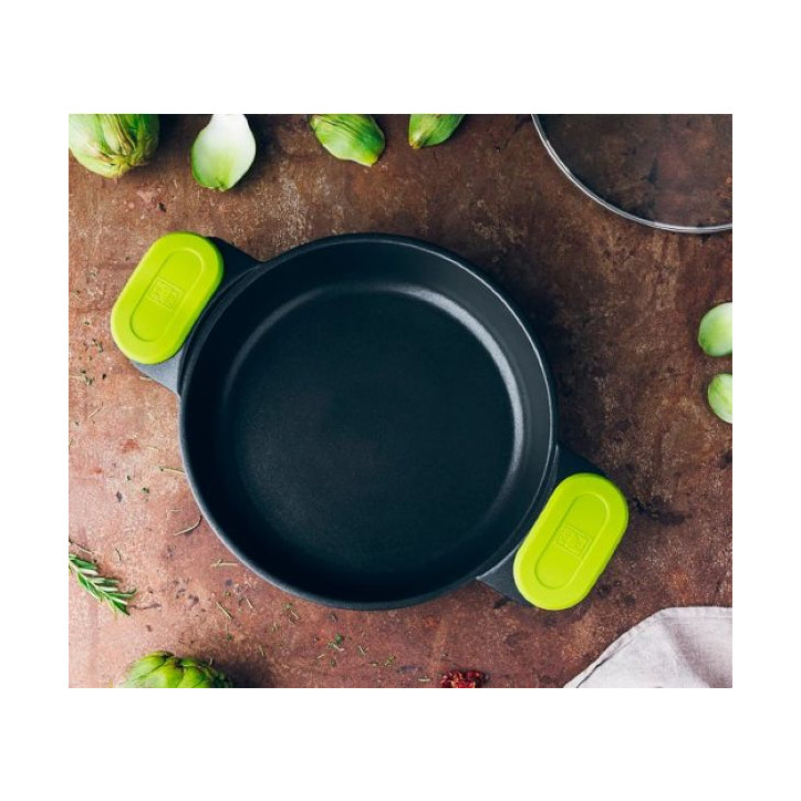 CACEROLA BAJA C/TAPA FOODIE 32CM BRA