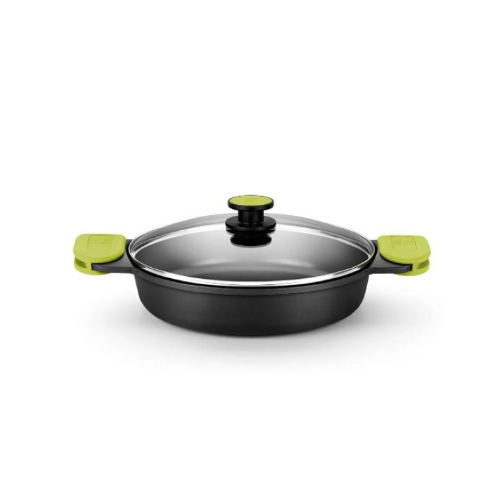 CACEROLA BAJA C/TAPA FOODIE 28 CM BRA