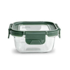 HERMETICO ALAS BOROSILICATO CUADRADO TAPA VIDRIO 320 ML IRIS