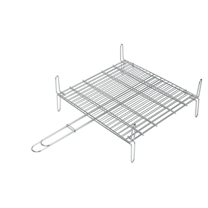 PARRILLA DOBLE ACERO REFORZADA 35X40X12 CM SAUVIC