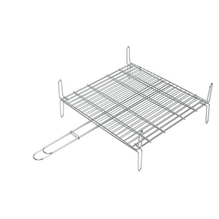 PARRILLA DOBLE ACERO REFORZADA 40X45X12 CM SAUVIC