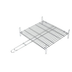 PARRILLA DOBLE INOX. 18/8 35X40X15.5CM SAUVIC