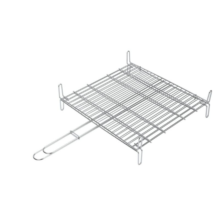 PARRILLA DOBLE INOX. 18/8 35X40X15.5CM SAUVIC